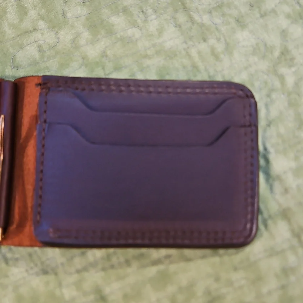 Redback Money Clip Brown Leather 4 Card Holder Plus More Mac Tools Logo Mens